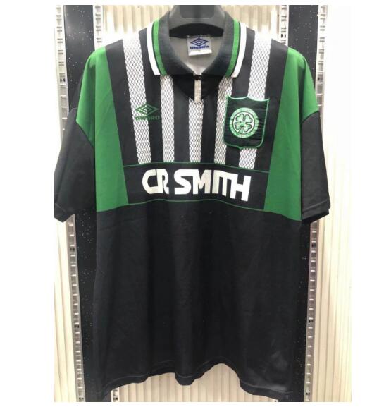 1994-96 Celtic Retro Black Away Kit Soccer Jersey